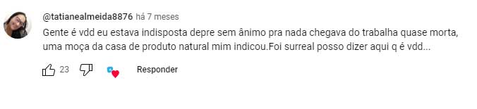 Depoimento sobre os benefícios da Maca Peruana