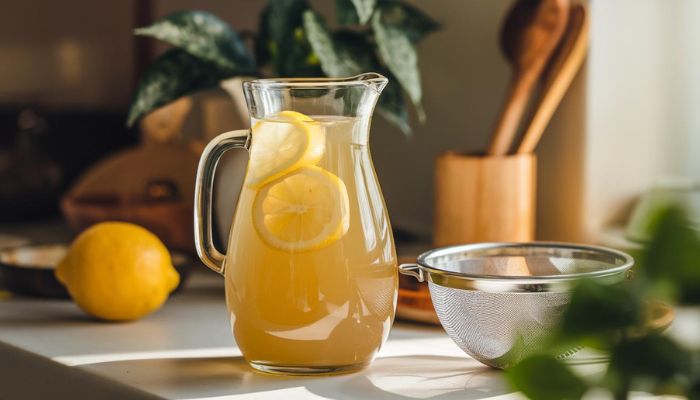 Bebida detox com Vinagre de Maçã